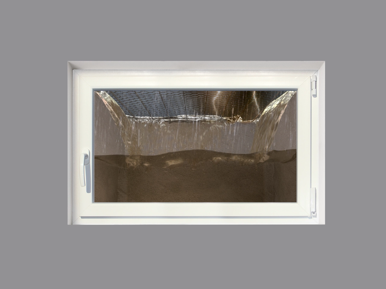 Kellerfenster mit Hochwasserschutz